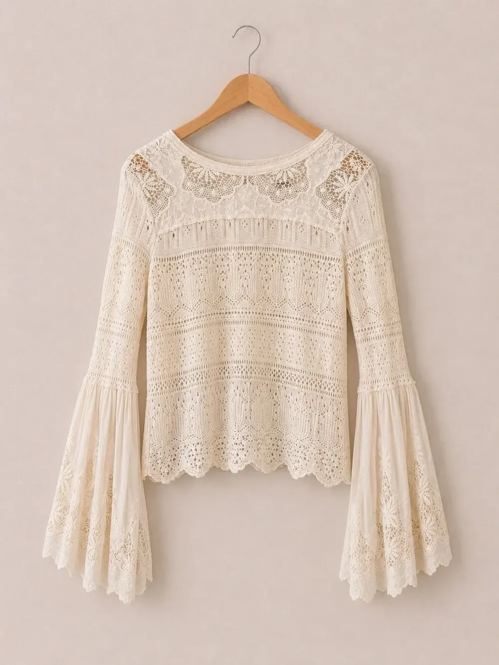 Free People Once Upon A Time Lace Blouse